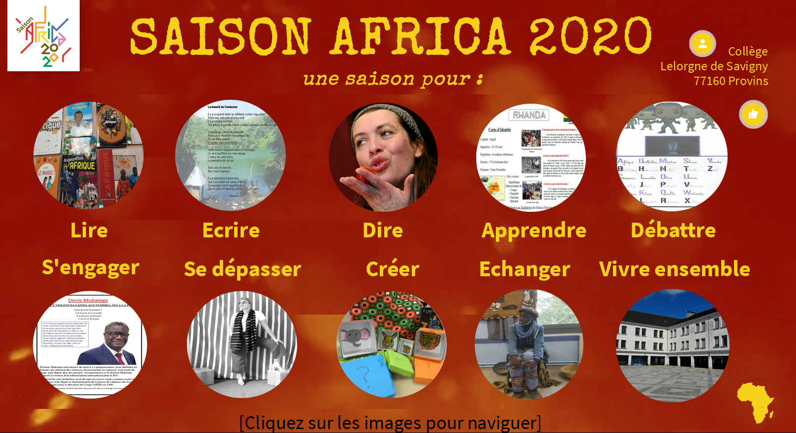 Saison Africa au Collège Lelogne de Savigny